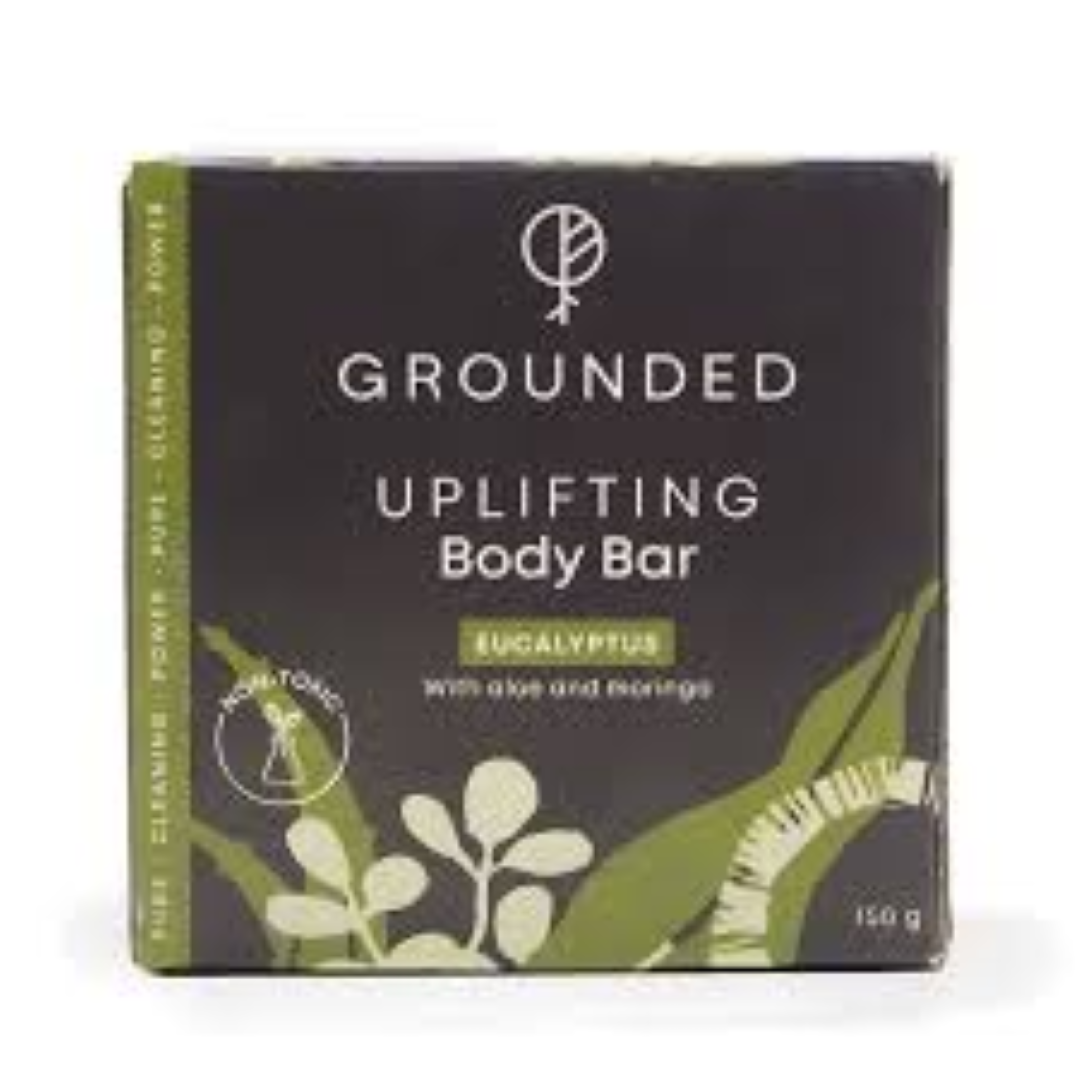 GROUNDED BODY BAR UPLIFTING EUCALYPTUS N ALOE 150G